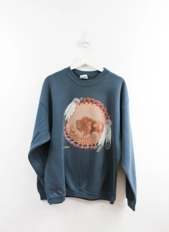 Vintage Florida Bison Dreamcatcher Crewneck sold by HG Vintage