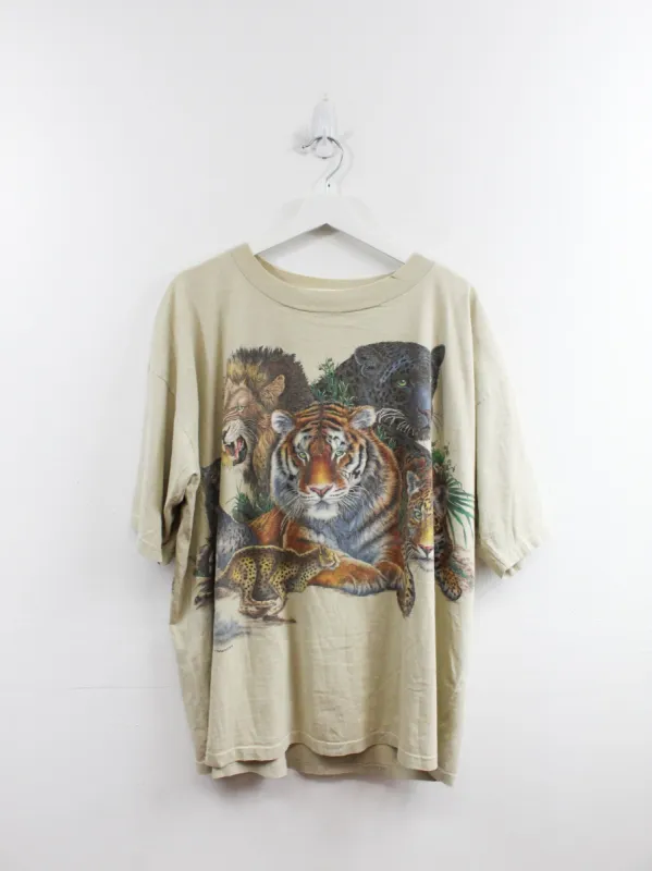 Vintage Big Cats Graphic Tee made by HG Vintage