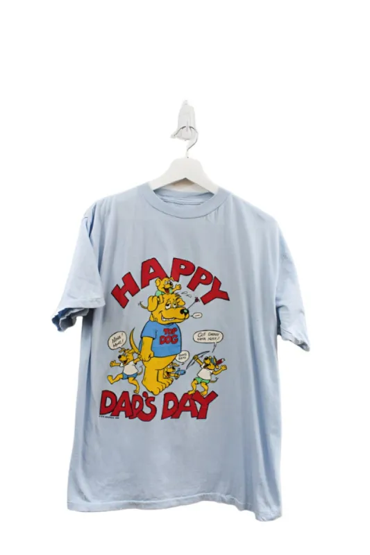 Z - Vintage Single Stitch 1989 Happy Dad's Day Tee sold by HG Vintage