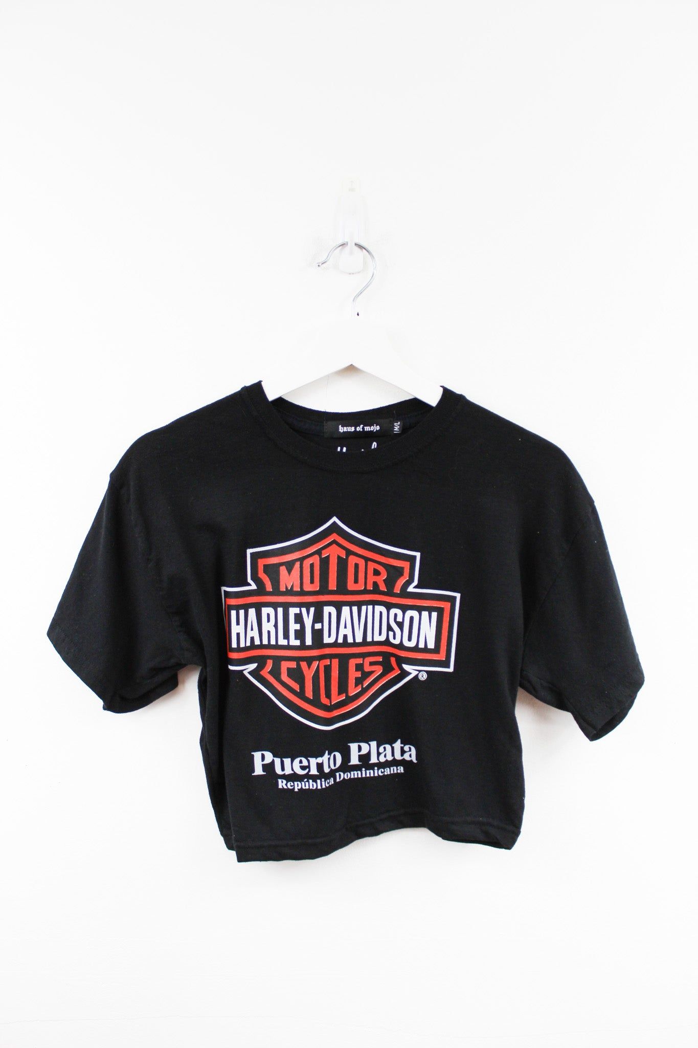 Haus Of Mojo Vintage Reworked Harley Puerto Plata Crop Baby Tee sold by HG Vintage