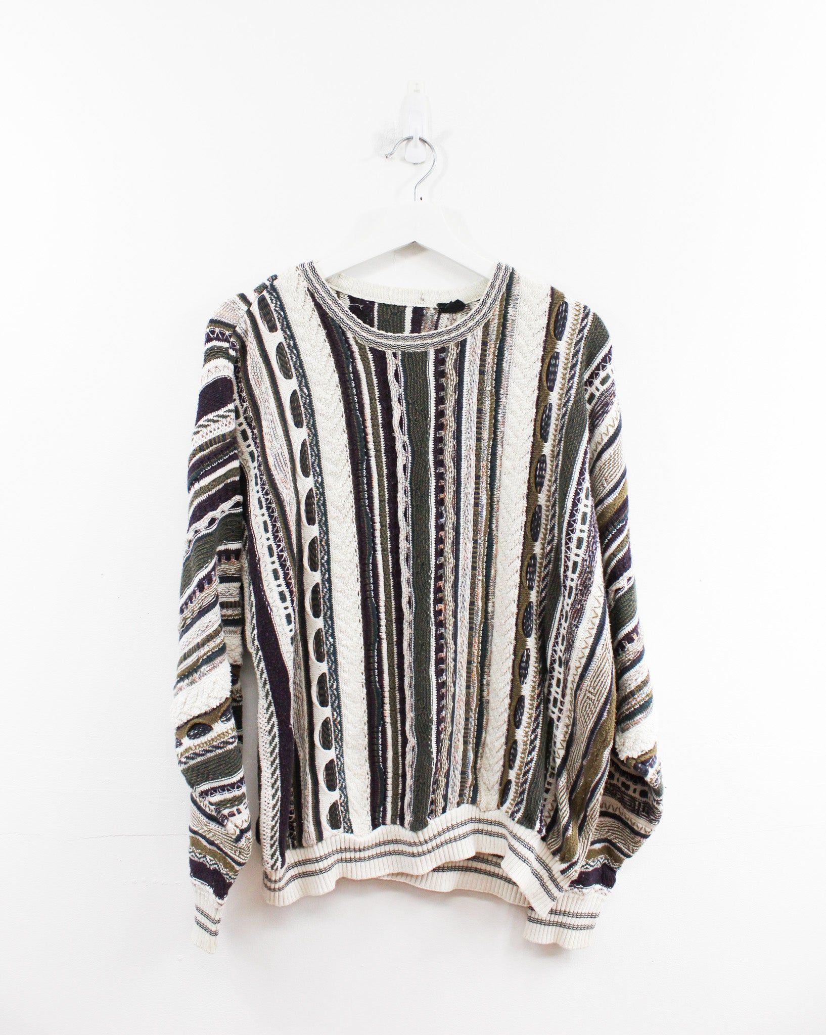 Vintage Mix Pattern Knit Sweater sold by HG Vintage