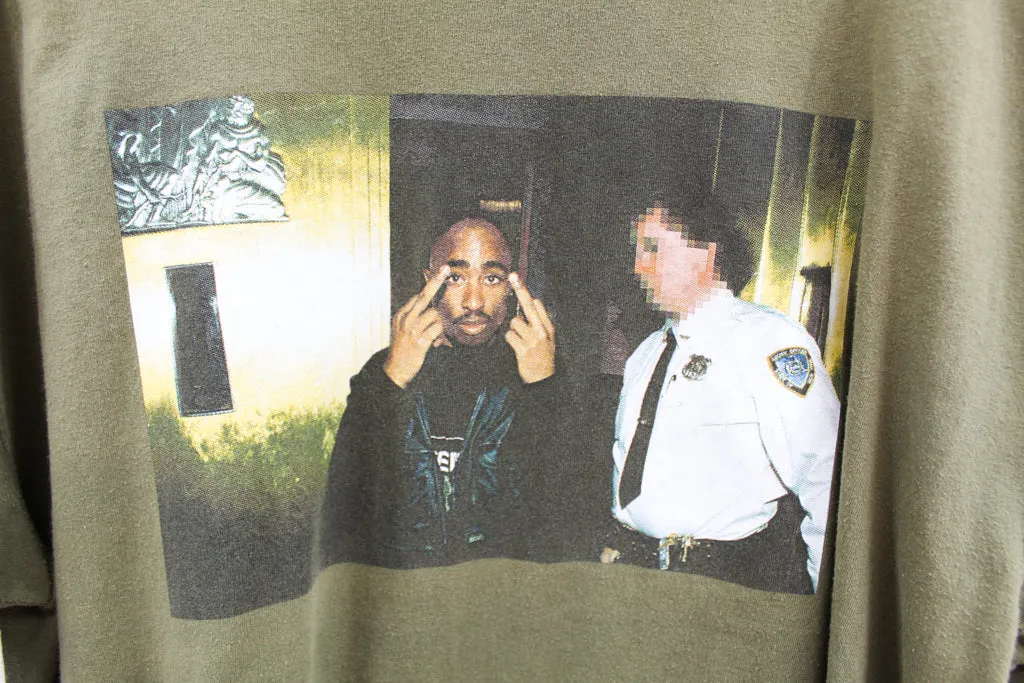 Z - Tupac Flipping The Bird & Cop Picture Tee sold by HG Vintage product image thumbnail 2