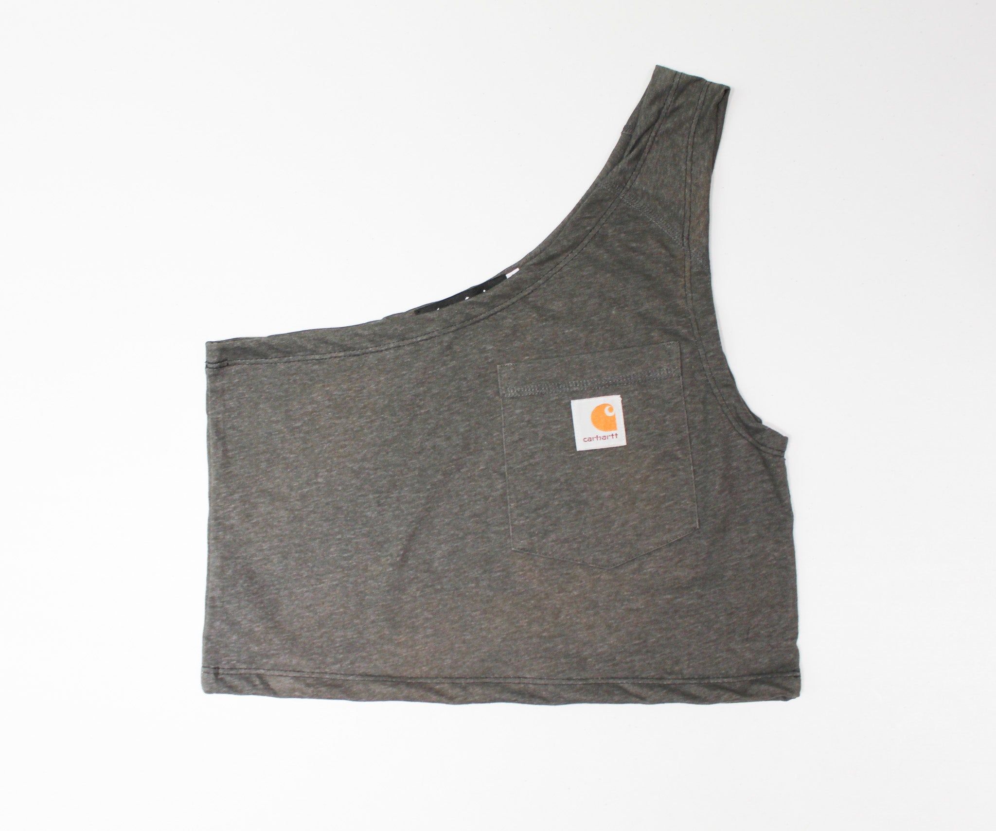 Haus Of Mojo Vintage Reworked Carhartt One Shoulder Cropped Top sold by HG Vintage