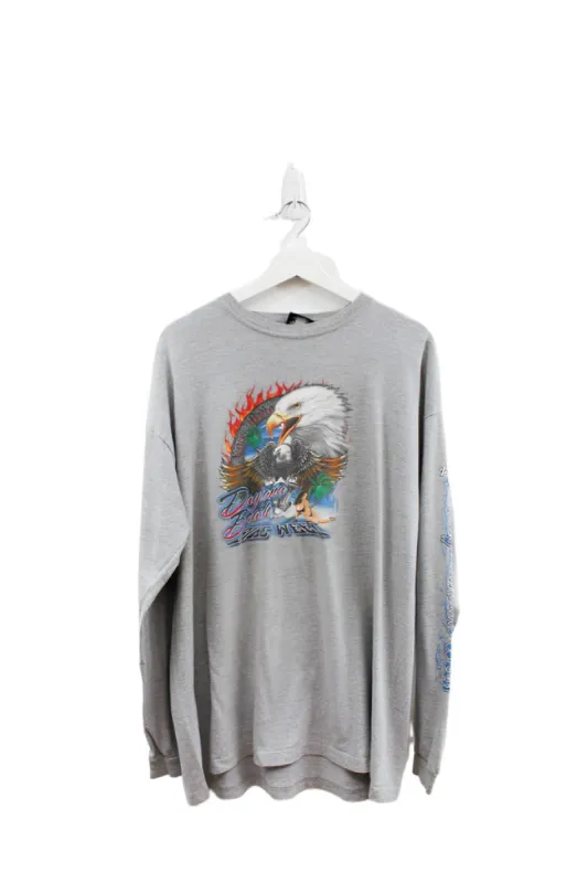 Z - 2010 Daytona Beach Bike Week Long Sleeve Tee sold by HG Vintage