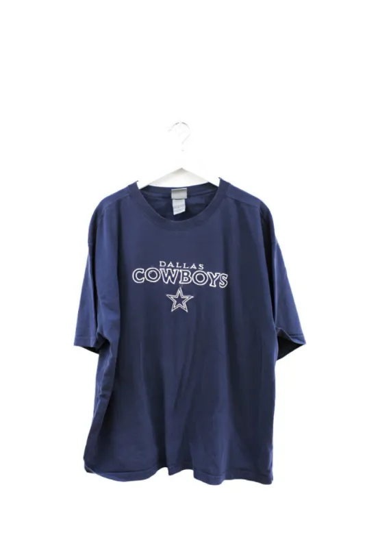 Z - Vintage 90s NFL Dallas Cowboys Embroidered Logo & Script Tee sold by HG Vintage