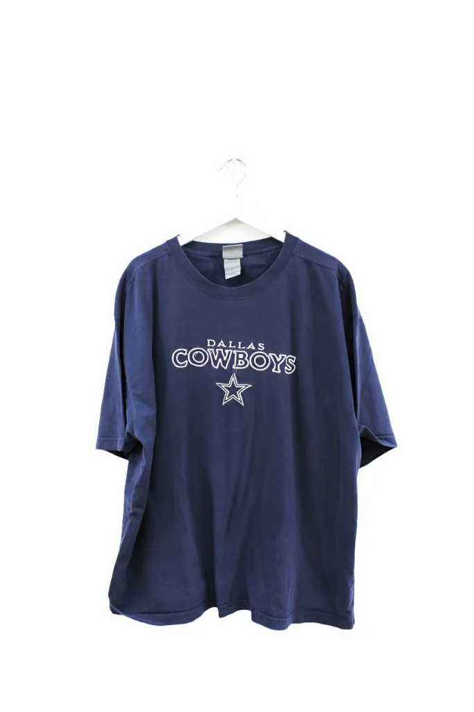 Z - Vintage 90s NFL Dallas Cowboys Embroidered Logo & Script Tee sold by HG Vintage