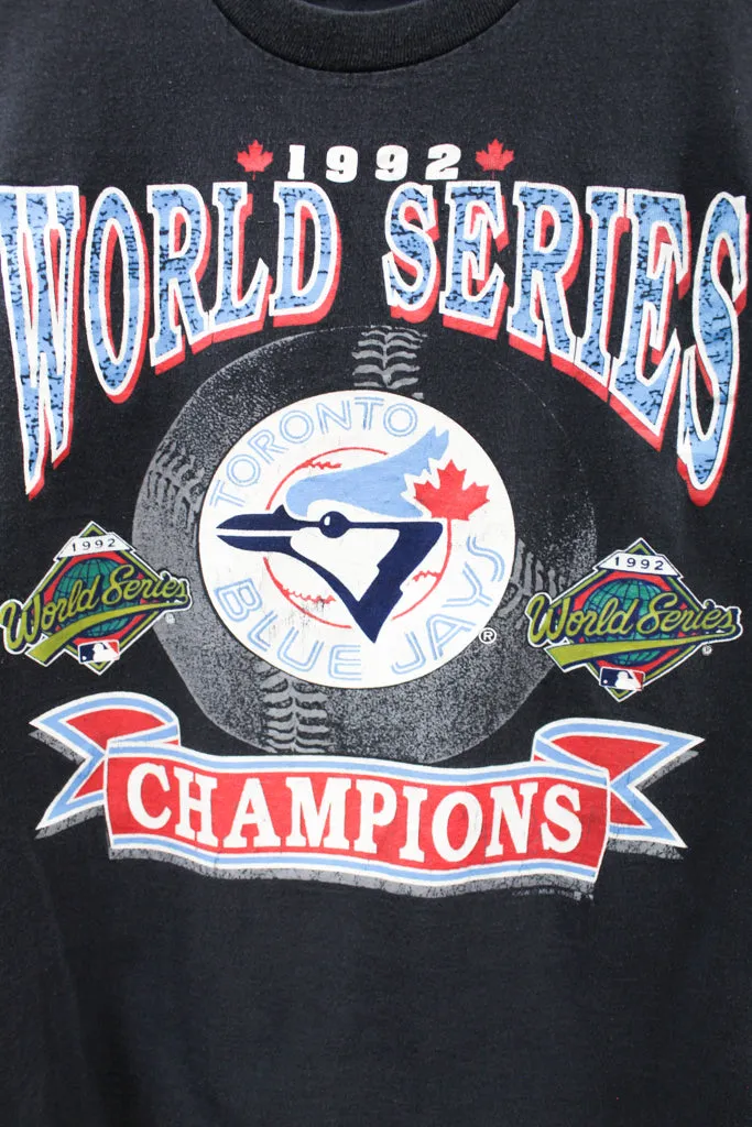 Z- Vintage 1992 Blue Jays World Series Champs MLB Single Stitch Fruit Of The Loom Tag Tee sold by HG Vintage product image thumbnail 2
