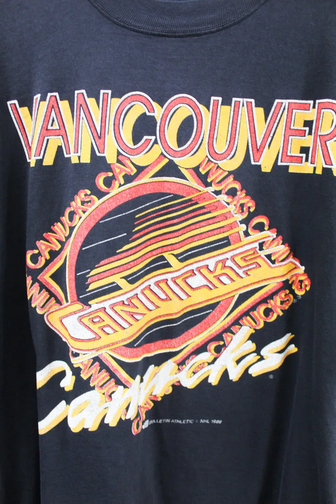 Z- Vintage 1992 Canucks Old Logo Bulletin Athletics NHL Single Stitch Tee sold by HG Vintage product image thumbnail 2