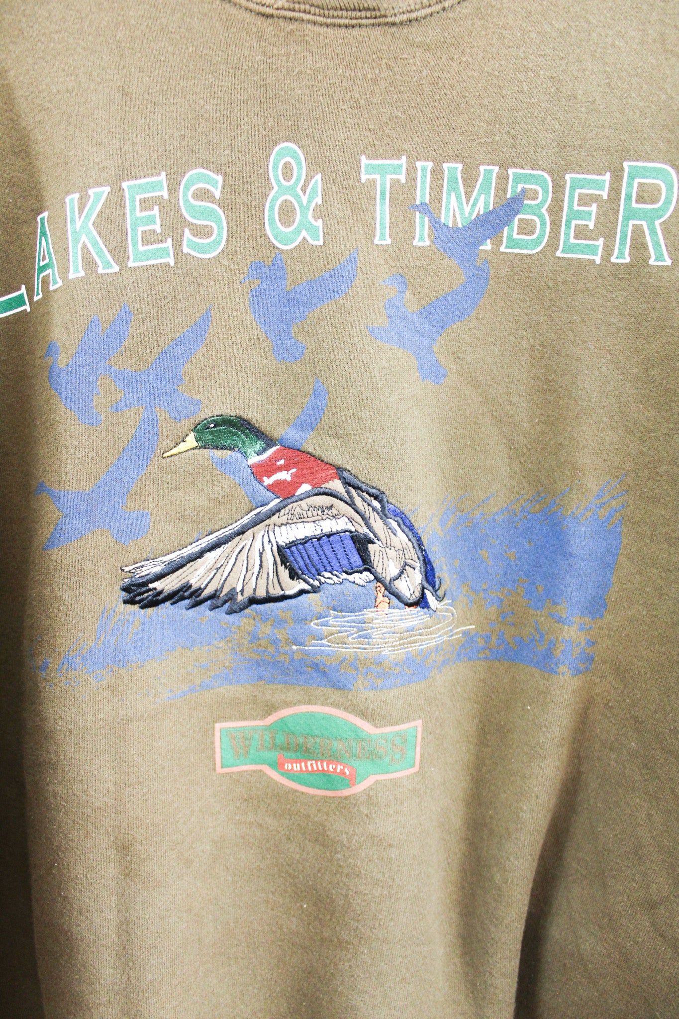 Vintage Lakes & Timber Embroidered Duck Crewneck sold by HG Vintage product image thumbnail 2