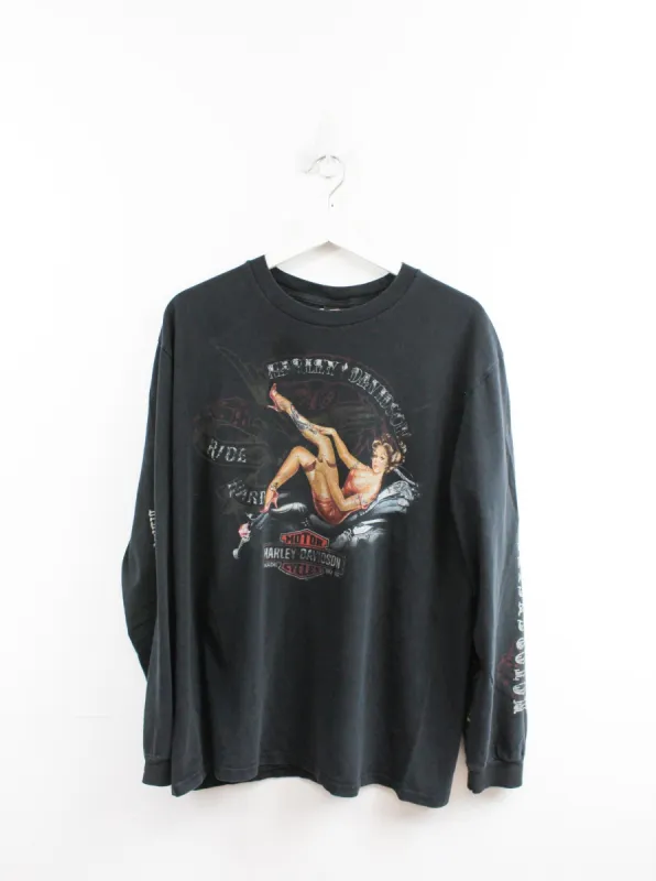 Vintage 2010 Harley Davidson Waterloo Iowa Long Sleeve Tee sold by HG Vintage
