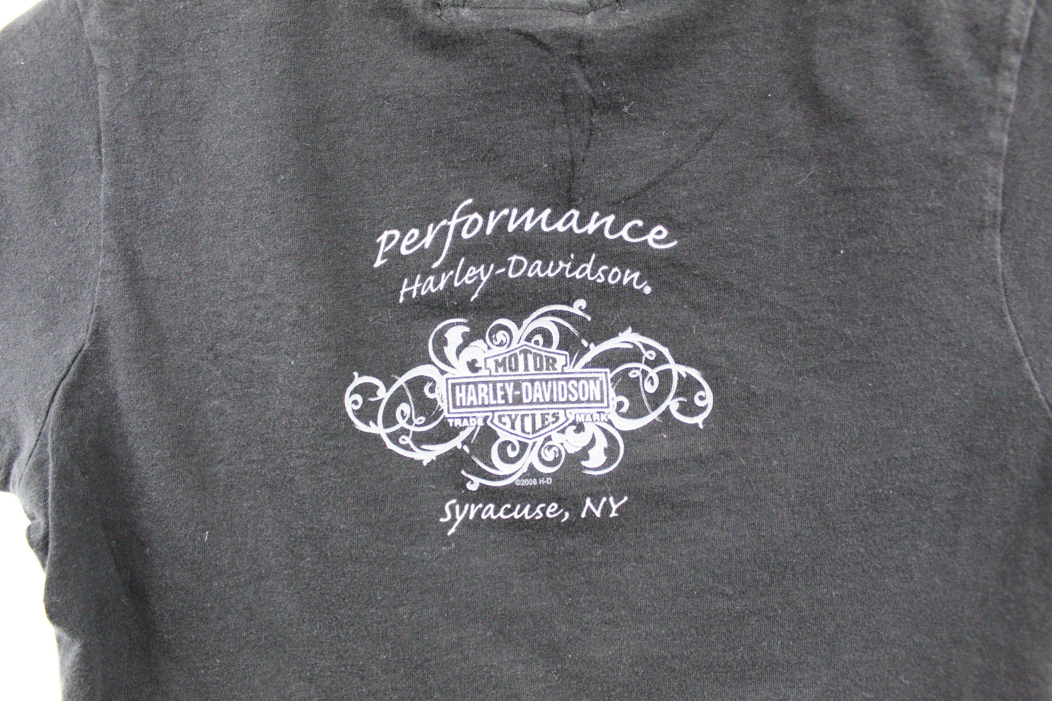 Haus Of Mojo Vintage Reworked Harley Mama! Crop Baby Tee sold by HG Vintage product image thumbnail 4