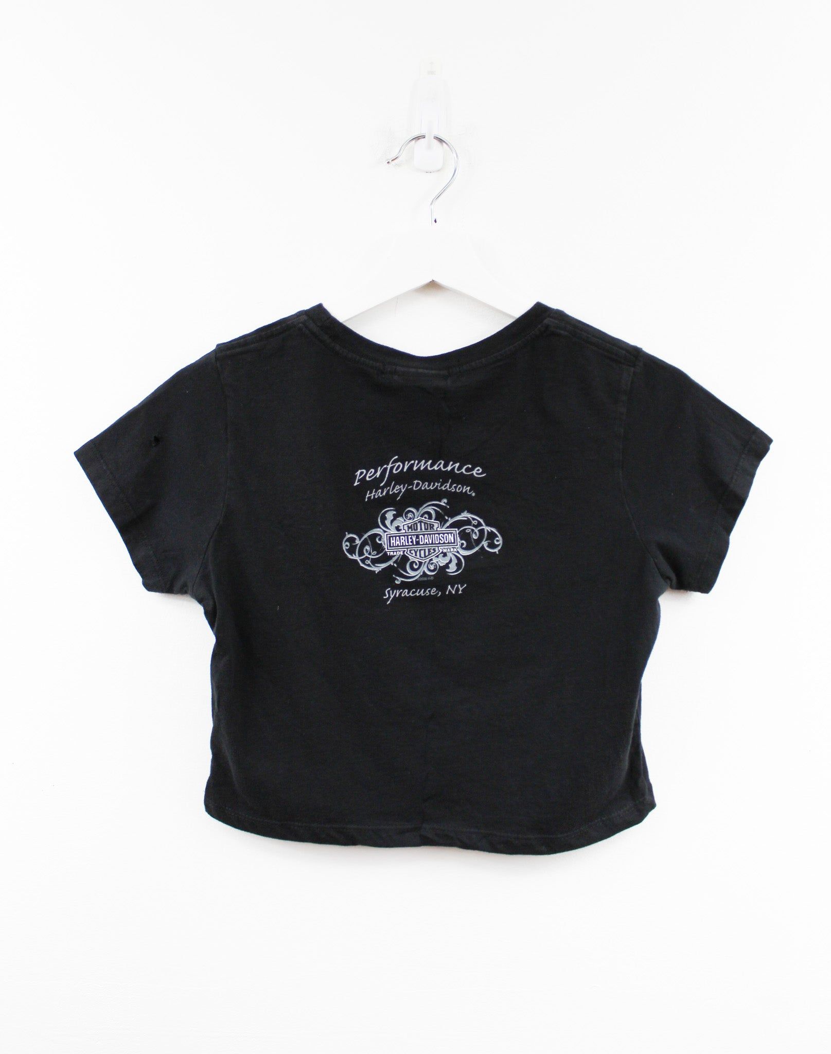 Haus Of Mojo Vintage Reworked Harley Mama! Crop Baby Tee sold by HG Vintage product image thumbnail 3