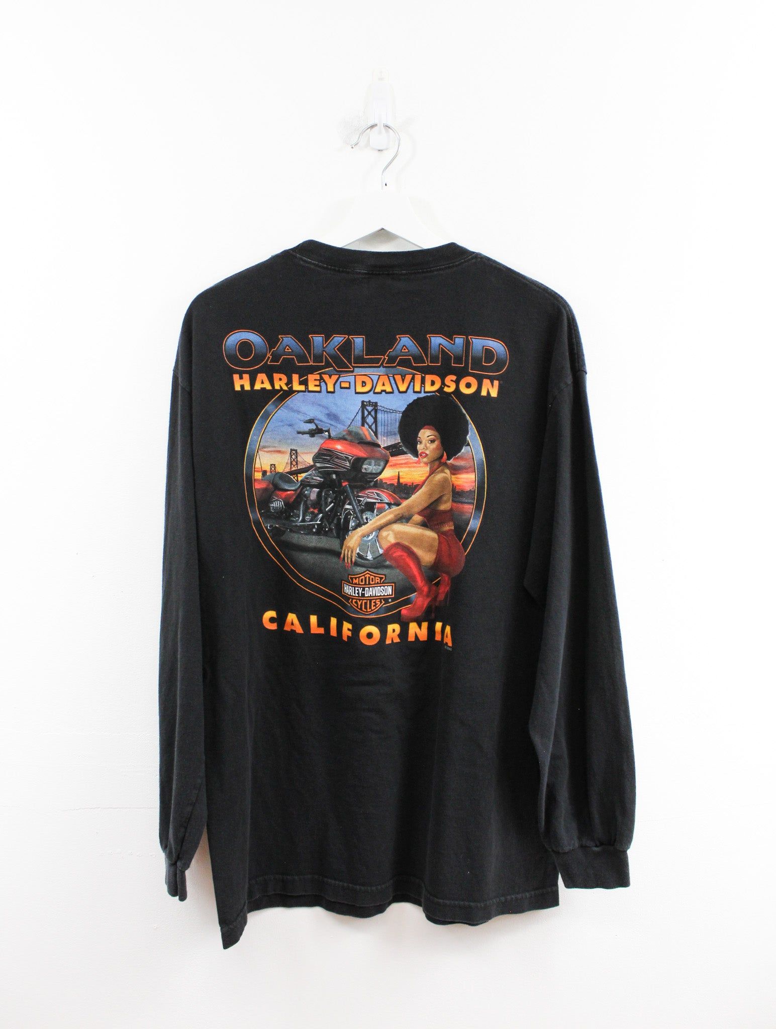 Harley Davidson Oakland California Long Sleeve Tee sold by HG Vintage product image thumbnail 3