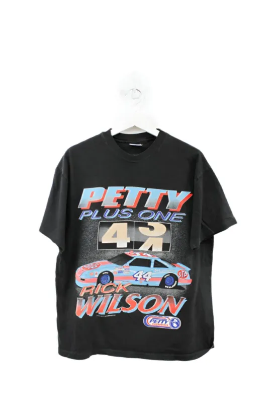Z- Vintage 1993 Nascar Rick Wilson Petty Plus One Car Single Stitch Hanes Beefy Tee sold by HG Vintage