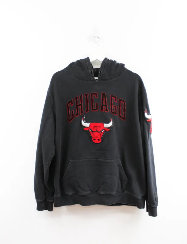 Vintage NBA Chicago Bulls Embroidered Logo & Script Hoodie sold by HG Vintage