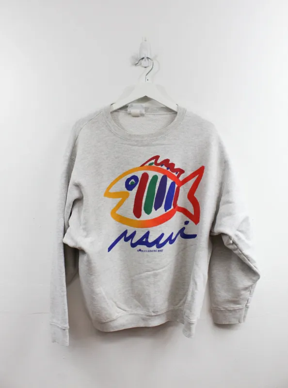 Vintage 1987 Maui Fish Crewneck sold by HG Vintage