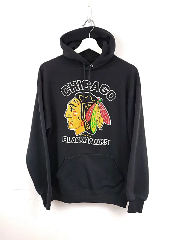 Chicago Blackhawks Logo '89 NHL Hoodie sold by HG Vintage