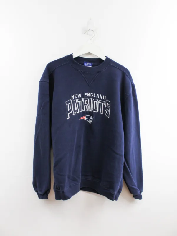 NFL New England Patriots Embroidered Logo Crewneck sold by HG Vintage
