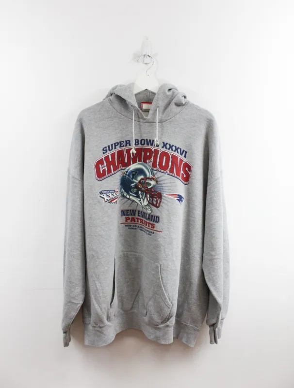 Vintage 02' NFL Patriots Superbowl 36 Champs Hoodie sold by HG Vintage