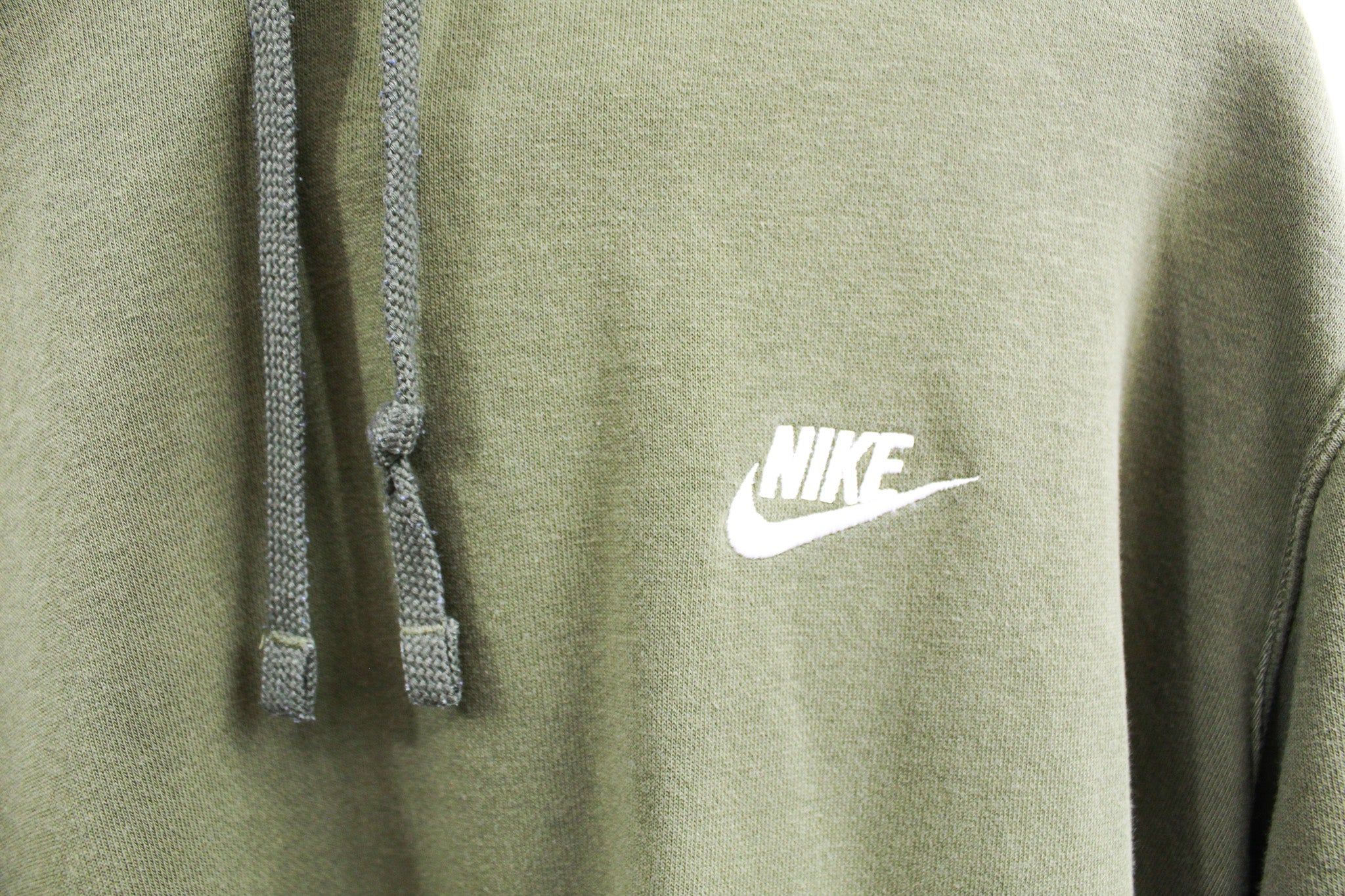 Nike Swoosh & Script Hoodie Olive sold by HG Vintage product image thumbnail 2