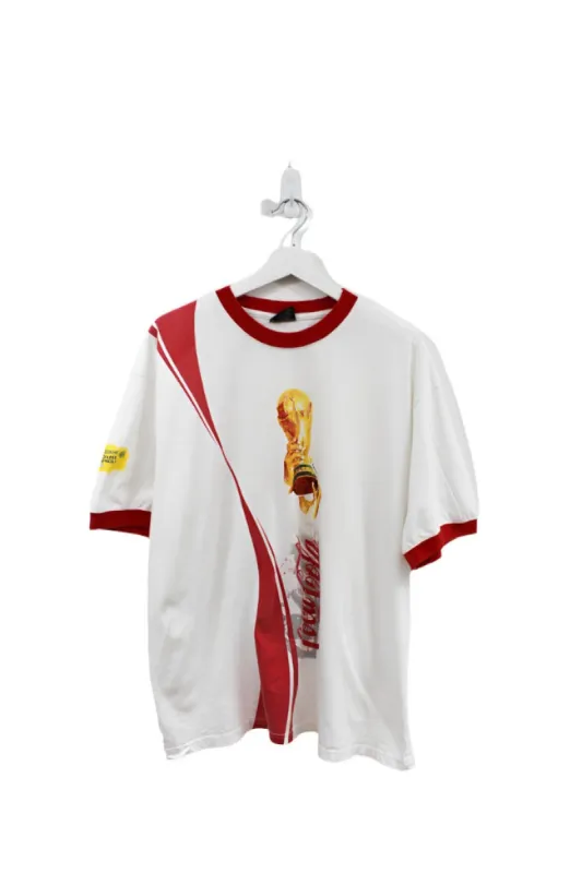 Z - 2006 Coca Cola Fifa World Cup Germany Ringer Tee made by HG Vintage
