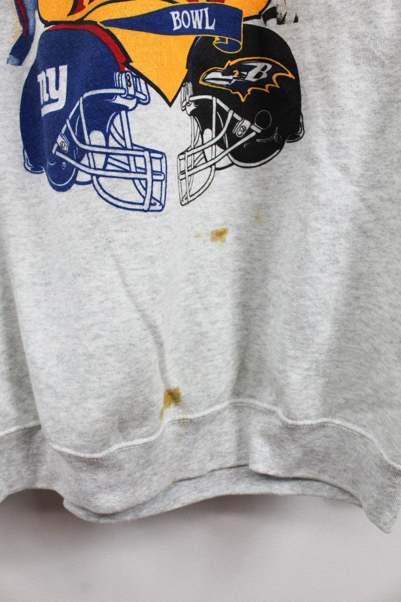 NFL 2001 Super Bowl Giants V Ravens Crewneck sold by HG Vintage product image thumbnail 3