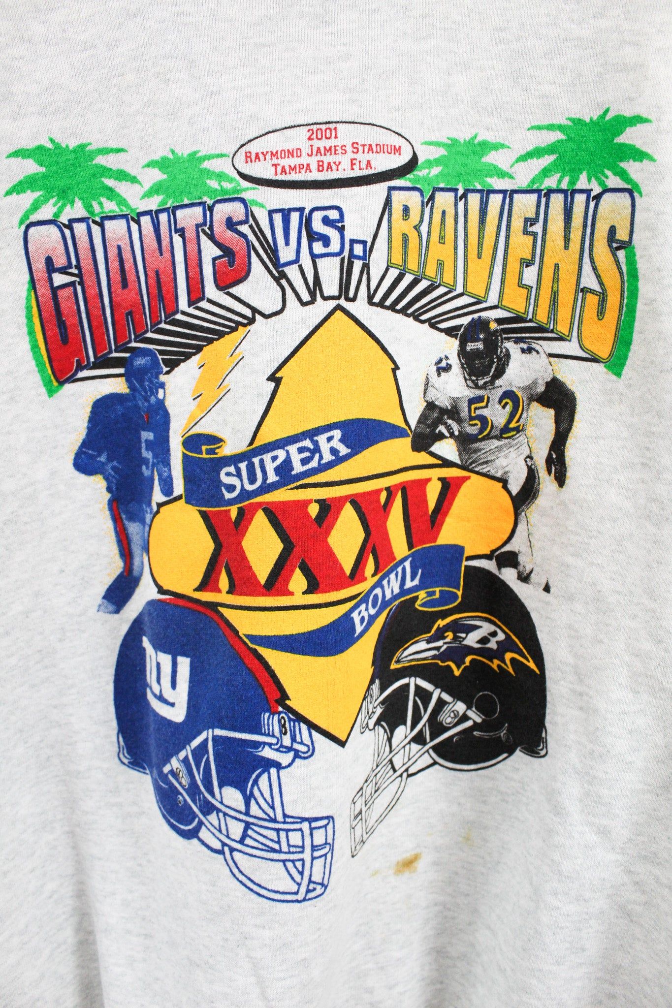 NFL 2001 Super Bowl Giants V Ravens Crewneck sold by HG Vintage product image thumbnail 2
