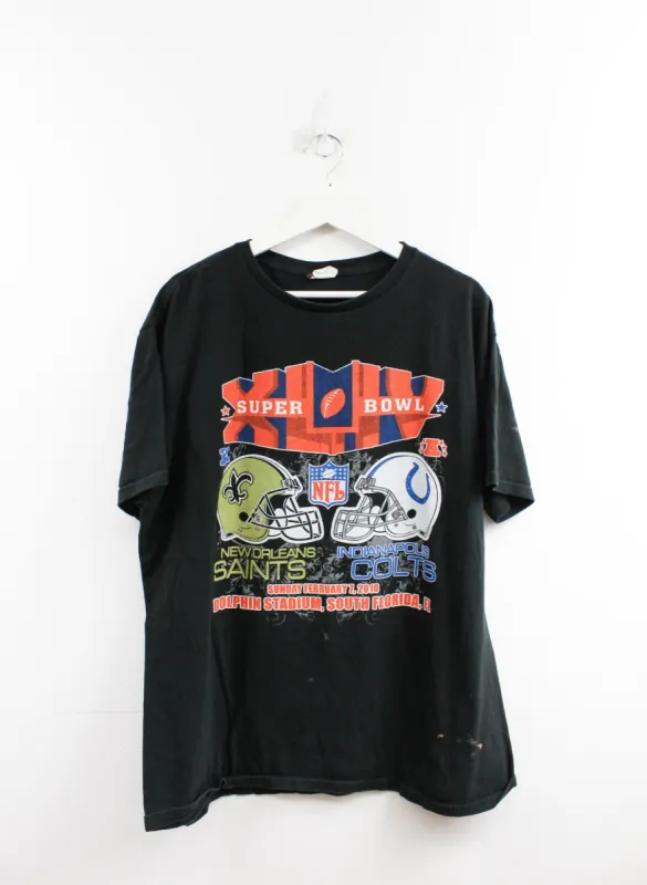 NFL 2010 Superbowl 44 Saints Vs Colts Tee sold by HG Vintage