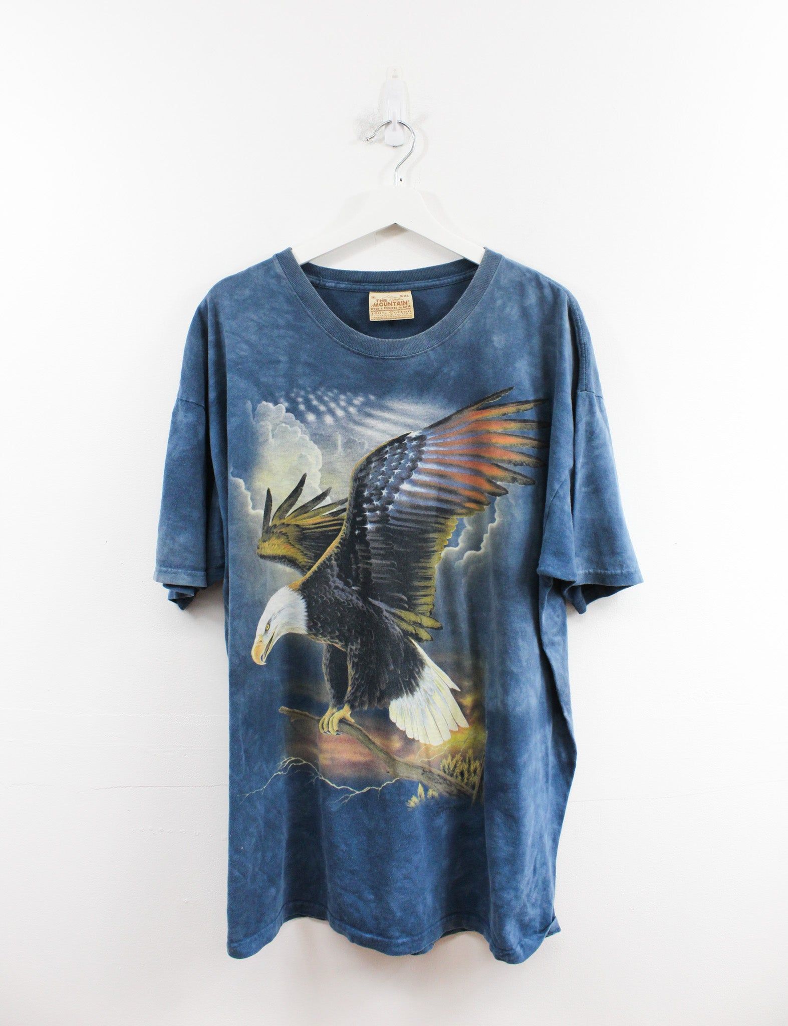 Vintage Flying Eagle & American Flag Tee sold by HG Vintage