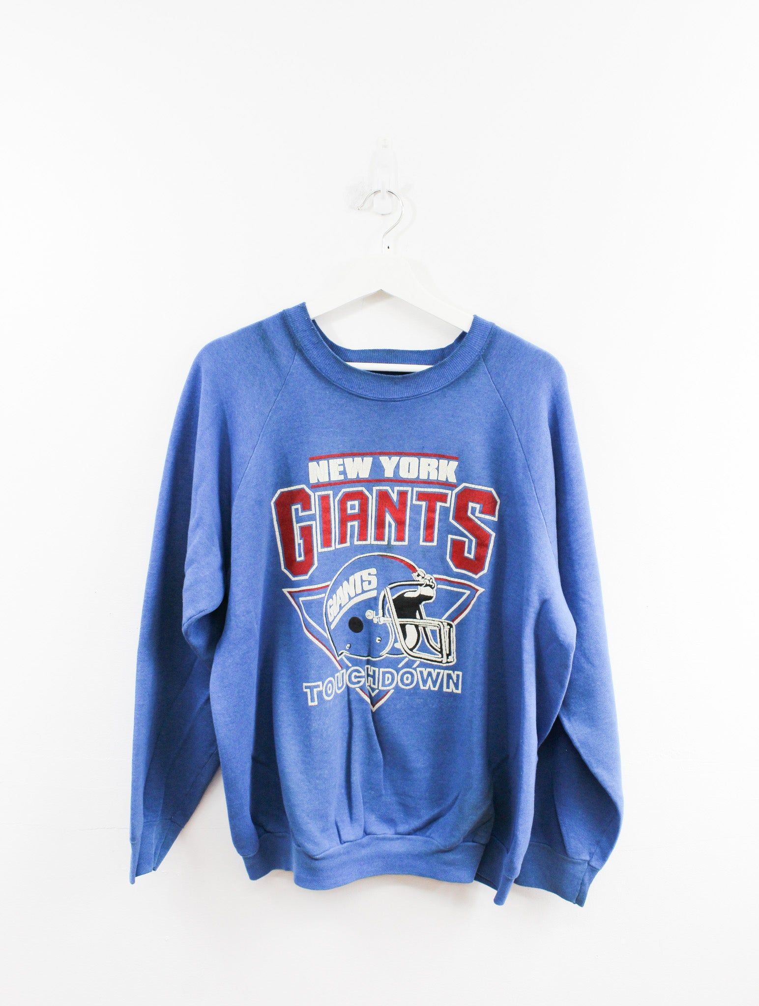 Vintage 90s NFL New York Giants Helmet & Touchdown Script Crewneck sold by HG Vintage