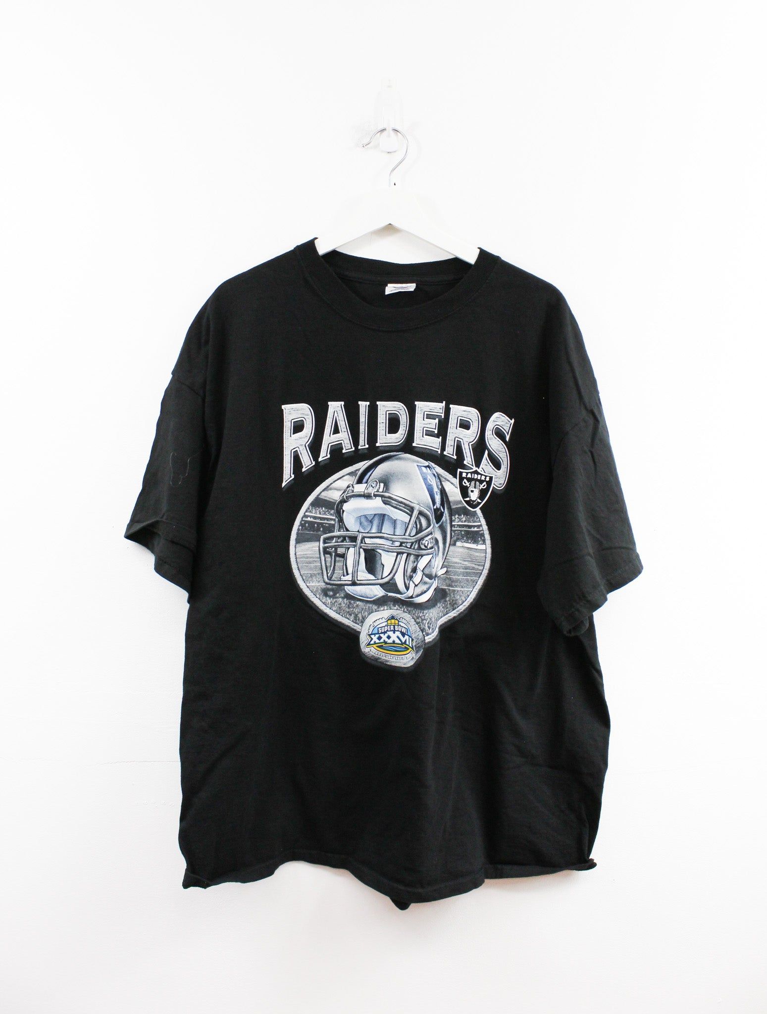 Vintage 02' NFL Superbowl Raiders Tee sold by HG Vintage
