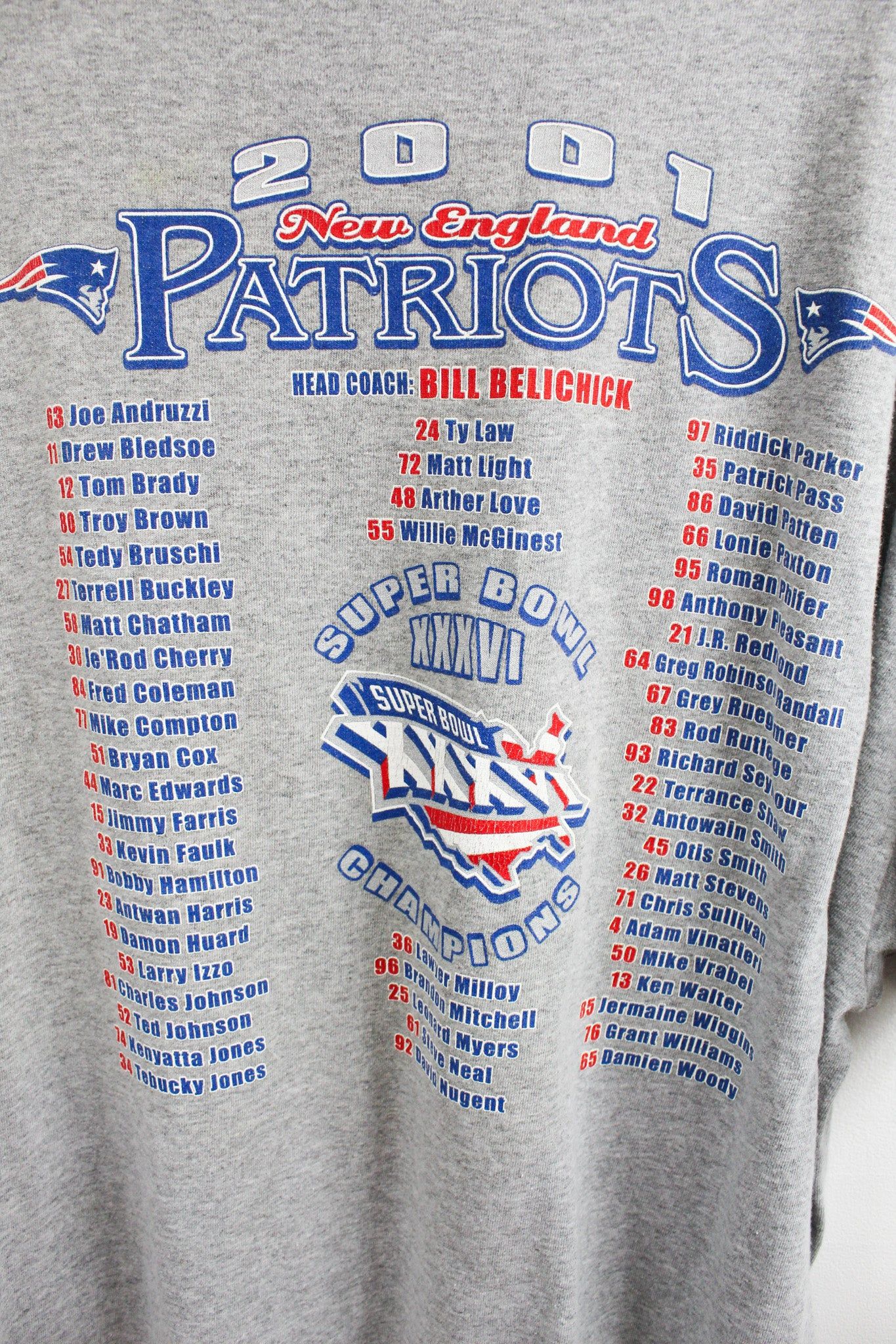 NFL New England Patriots Super Bowl 35 Champ Tee sold by HG Vintage product image thumbnail 4