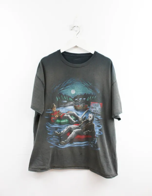 Freddy Krueger & Jason Voorhees Crystal Lake Tee sold by HG Vintage