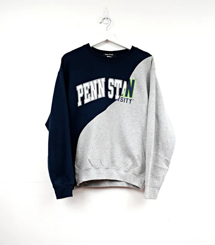 Haus Of Mojo Rework Penn State Swirl Unisex Sweatshirt sold by HG Vintage