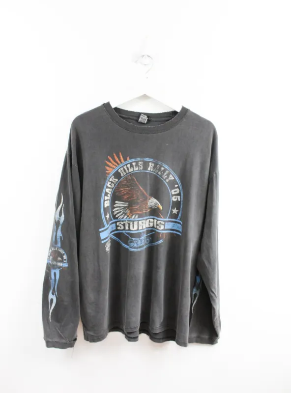 Vintage 05' Sturgis Hills Rally Bike Week Long Sleeve Tee | Parallel