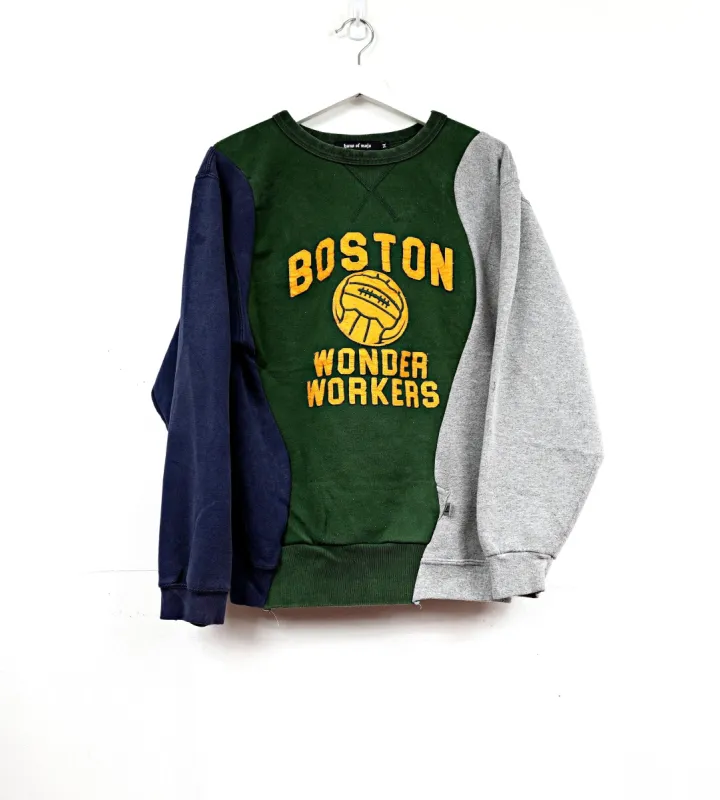 Haus Of Mojo Rework Boston Wonder 3-Way Unisex Sweatshirt sold by HG Vintage