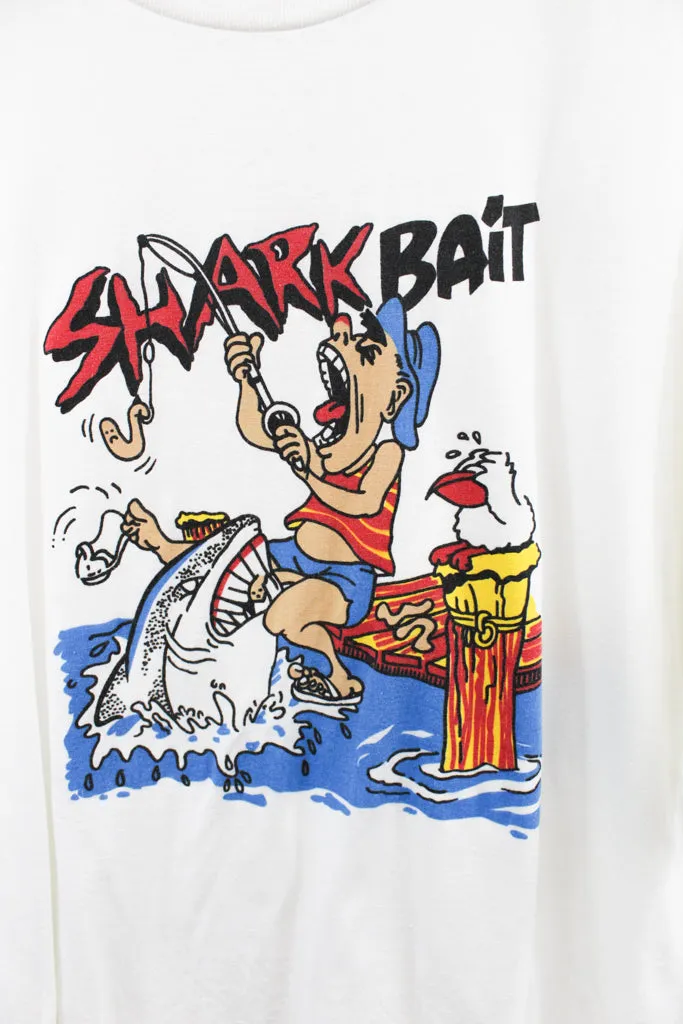 Z- Vintage Shark Bait Fishing Humor Single Stitch Tee sold by HG Vintage product image thumbnail 2