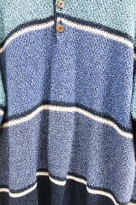 Vintage Man's Buttons Polo Knit Sweater sold by HG Vintage