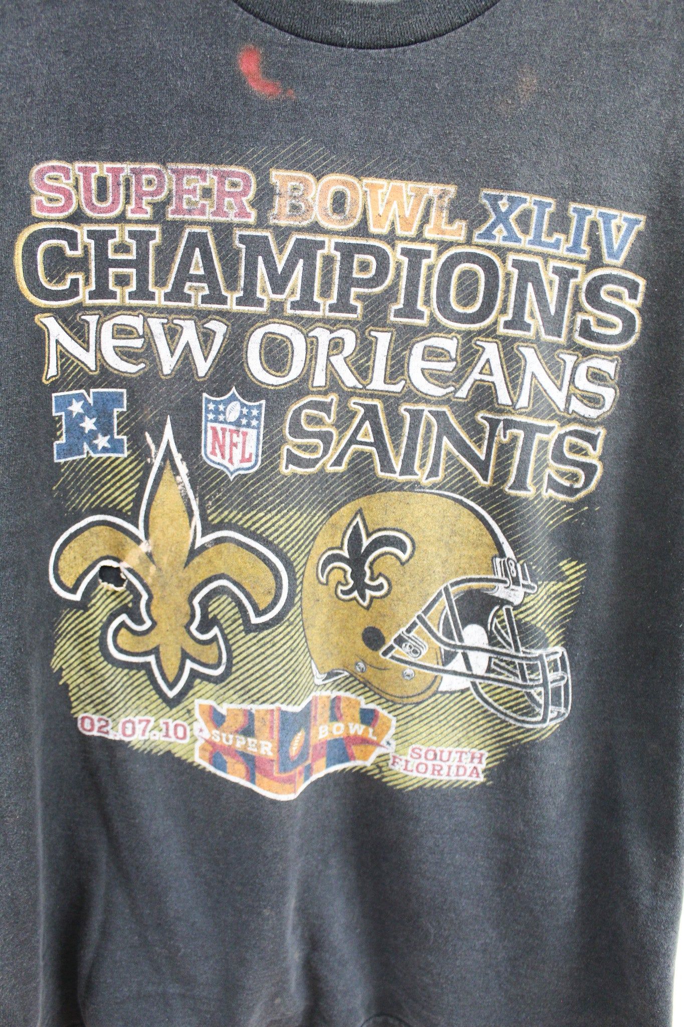 NFL 2010 Superbowl Saints Champ Tee sold by HG Vintage product image thumbnail 2