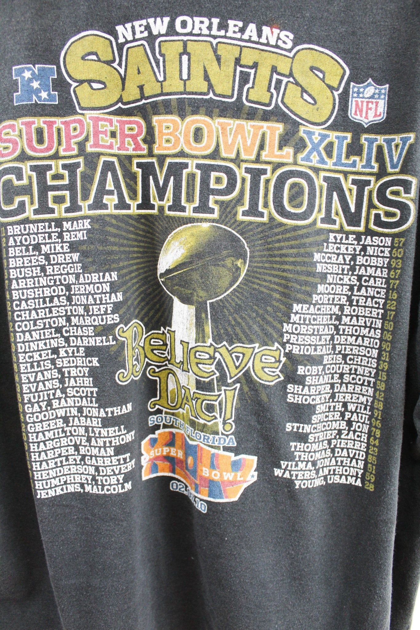NFL 2010 Superbowl Saints Champ Tee sold by HG Vintage product image thumbnail 4