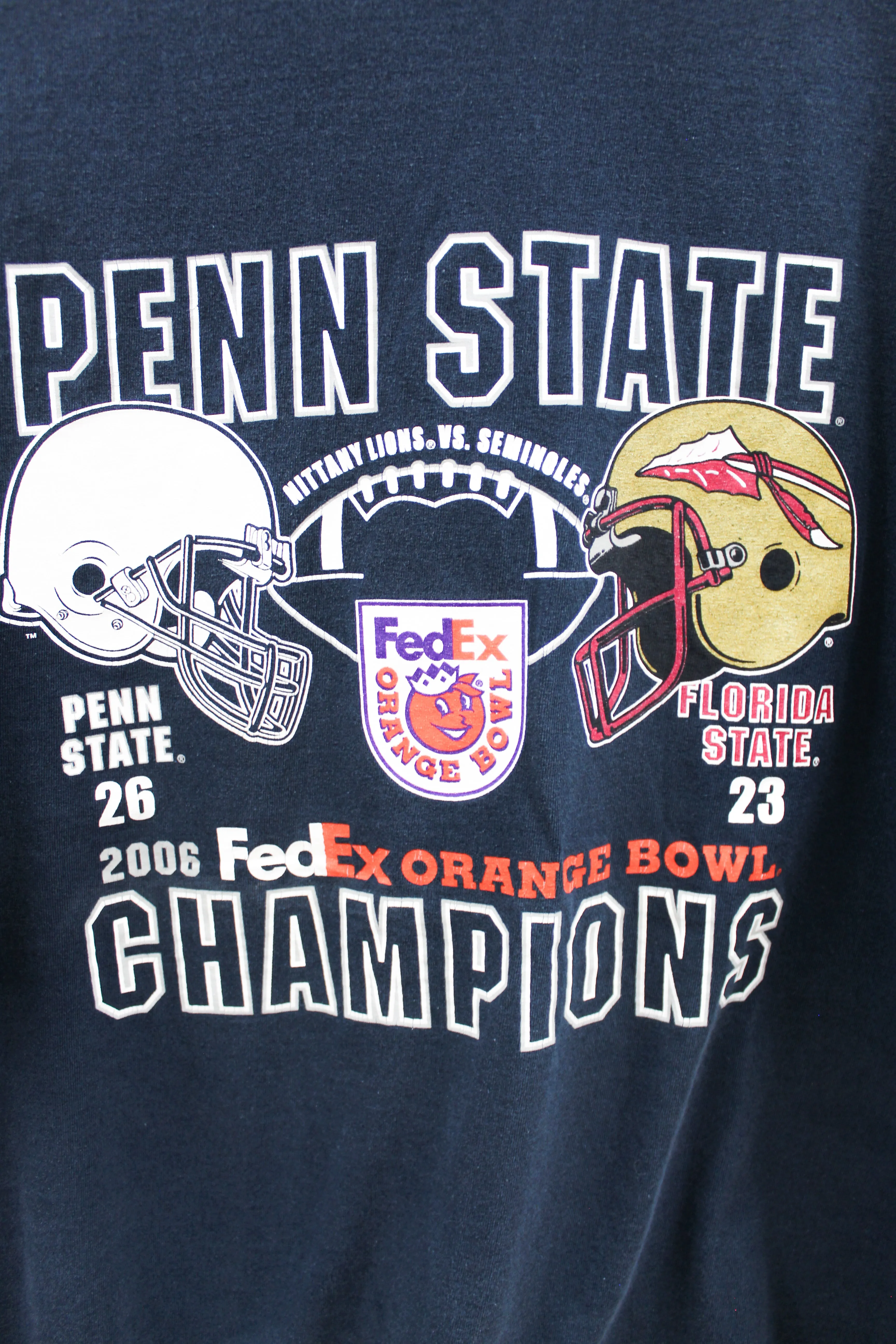 X - Vintage 06' Penn State FedeX Orange Bowl Champs Tee sold by HG Vintage product image thumbnail 2