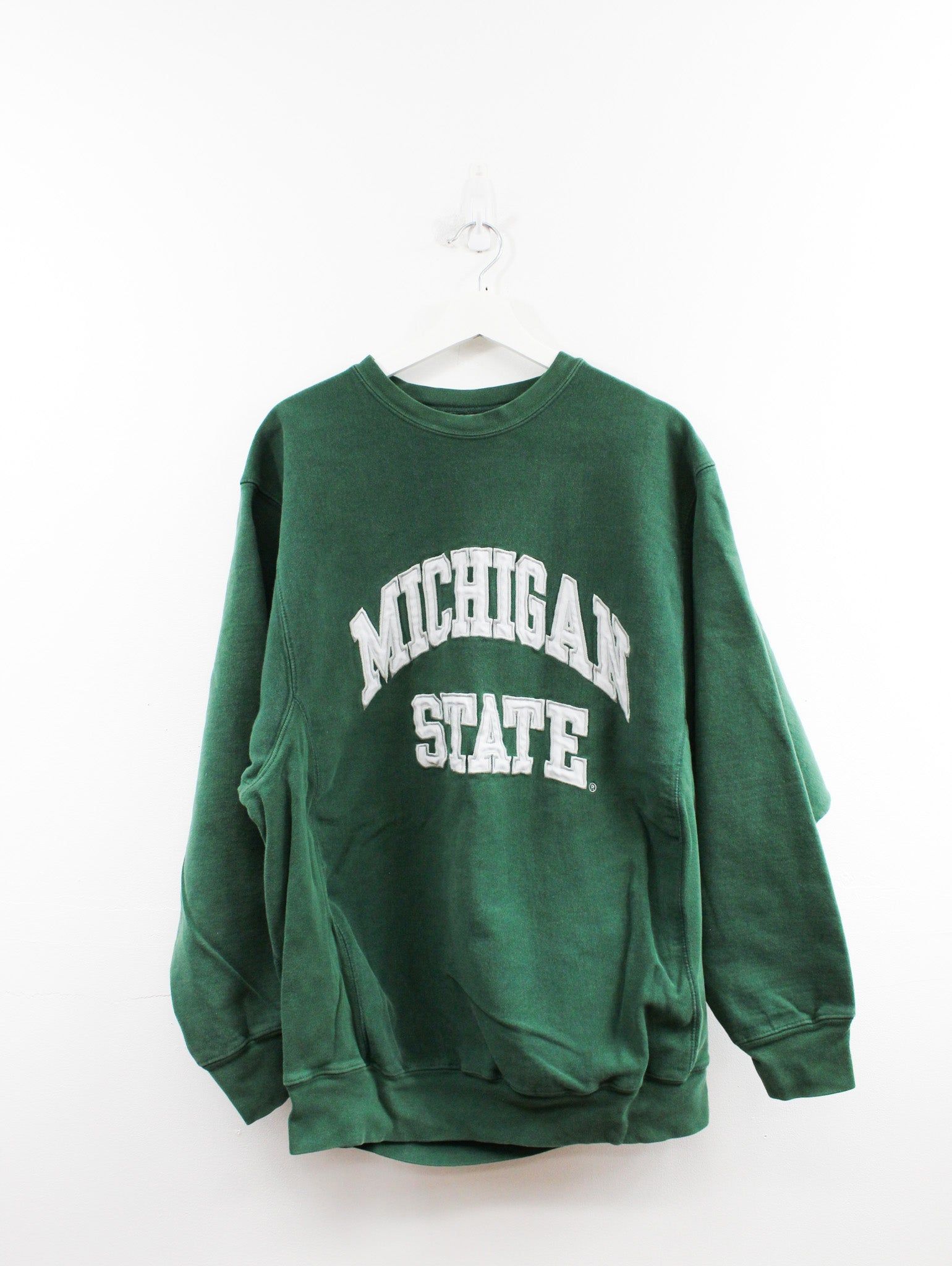 Vintage Michigan State Embroidered Script Crewneck sold by HG Vintage