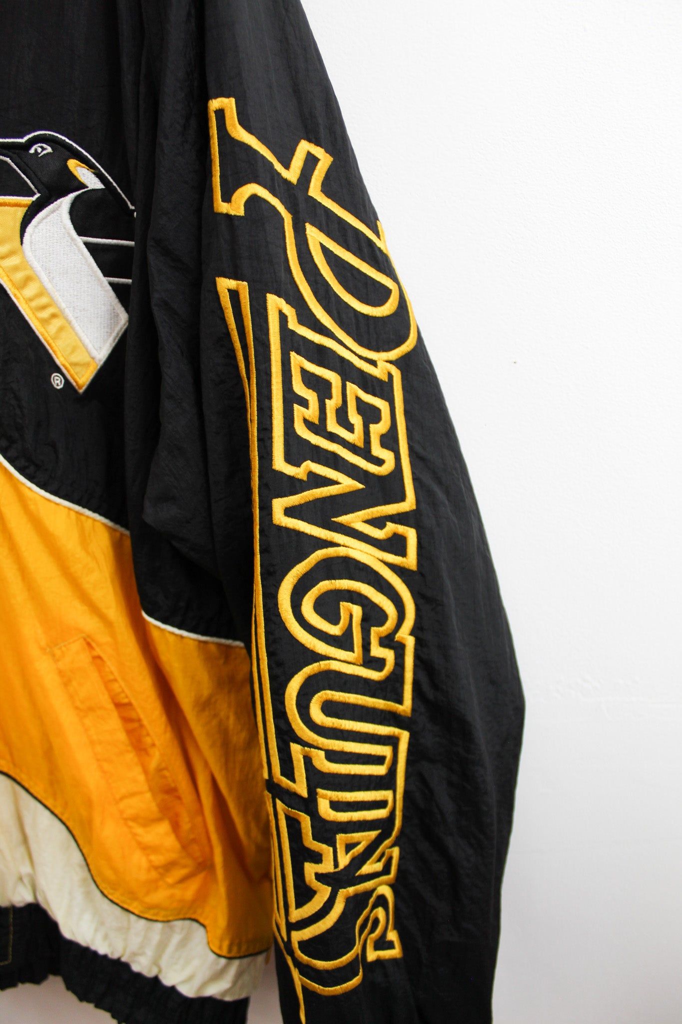 Vintage Pro Player Pittsburgh Penguins Zip Up Windbreaker sold by HG Vintage product image thumbnail 4