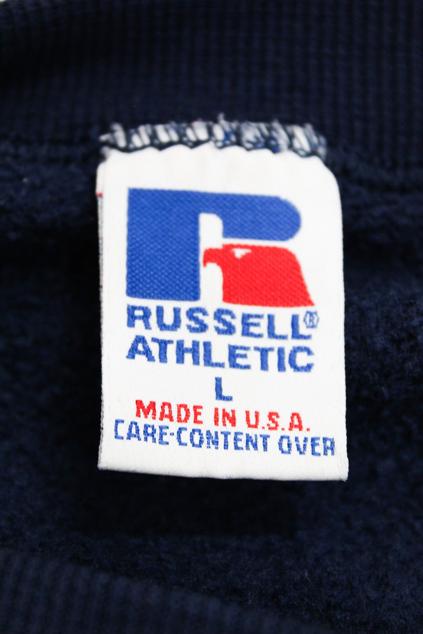 Vintage 90s Russell Athletic Made In The USA Blank Crewneck sold by HG Vintage product image thumbnail 2