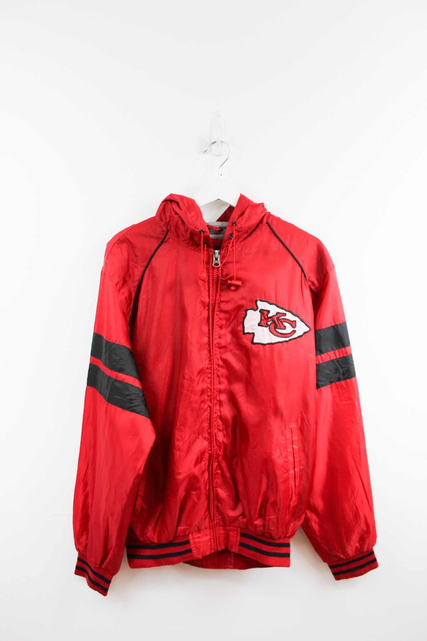 Vintage NFL Kansas City Chiefs Hooded Windbreaker sold by HG Vintage