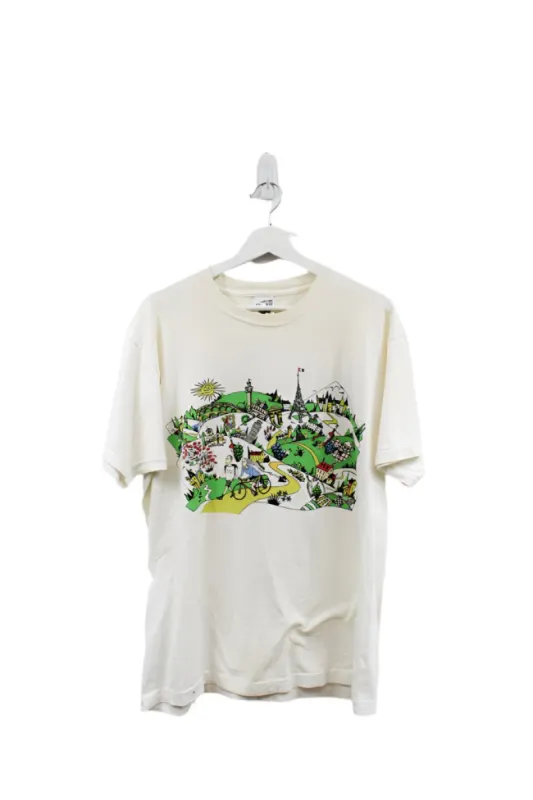 Z- Vintage 1990 Butterfield & Robinson Biking & Walking In Europe Single Stitch Tee sold by HG Vintage