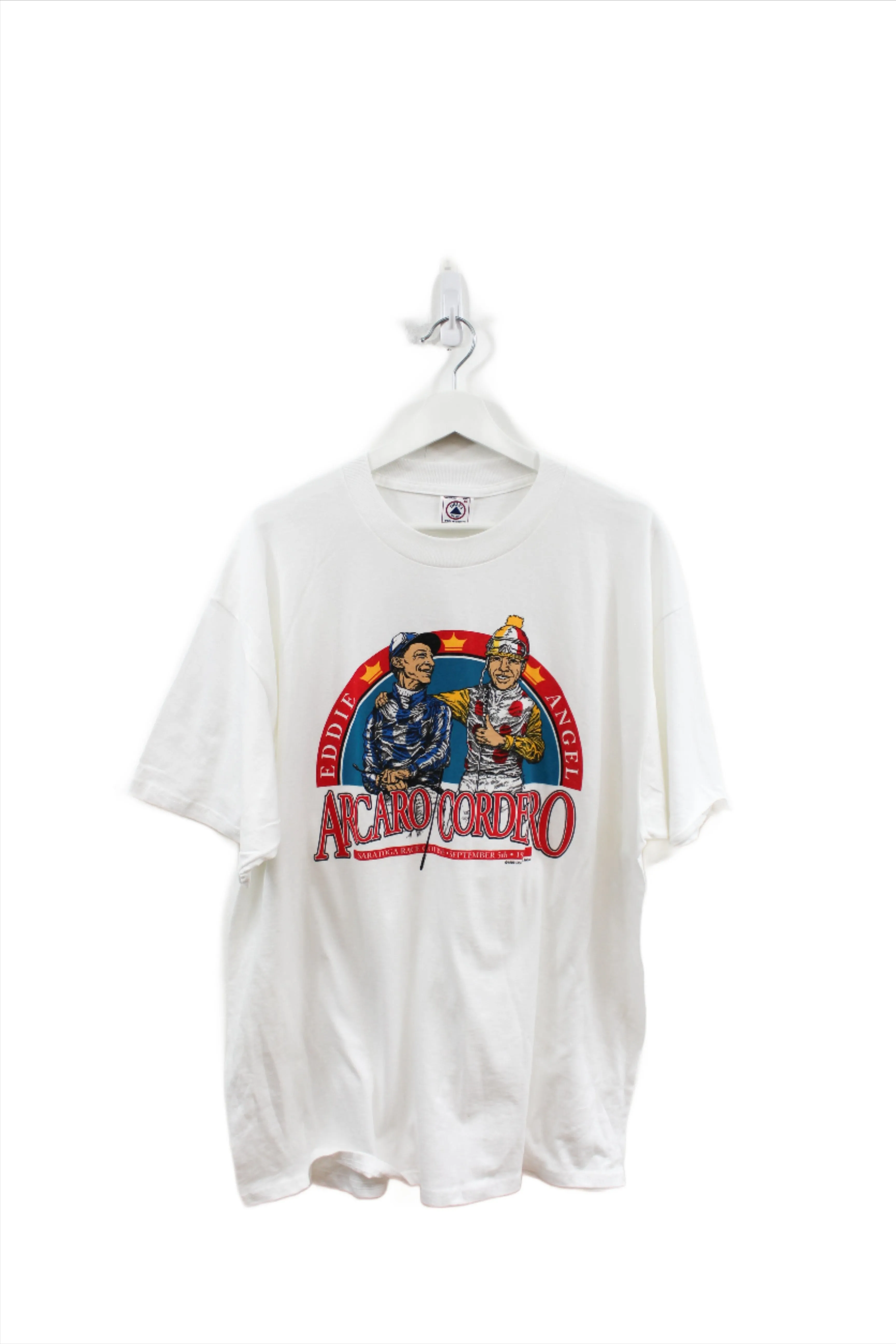 X - Vintage 1999 Saratoga Race Course Arcaro Cordero Tee sold by HG Vintage