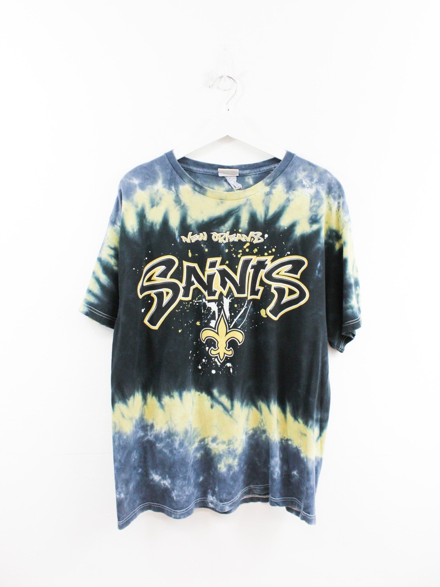 NFL New Orleans Saints Graffiti Script Tee sold by HG Vintage