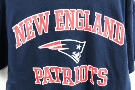 NFL New England Patriots Logo & Script Tee sold by HG Vintage