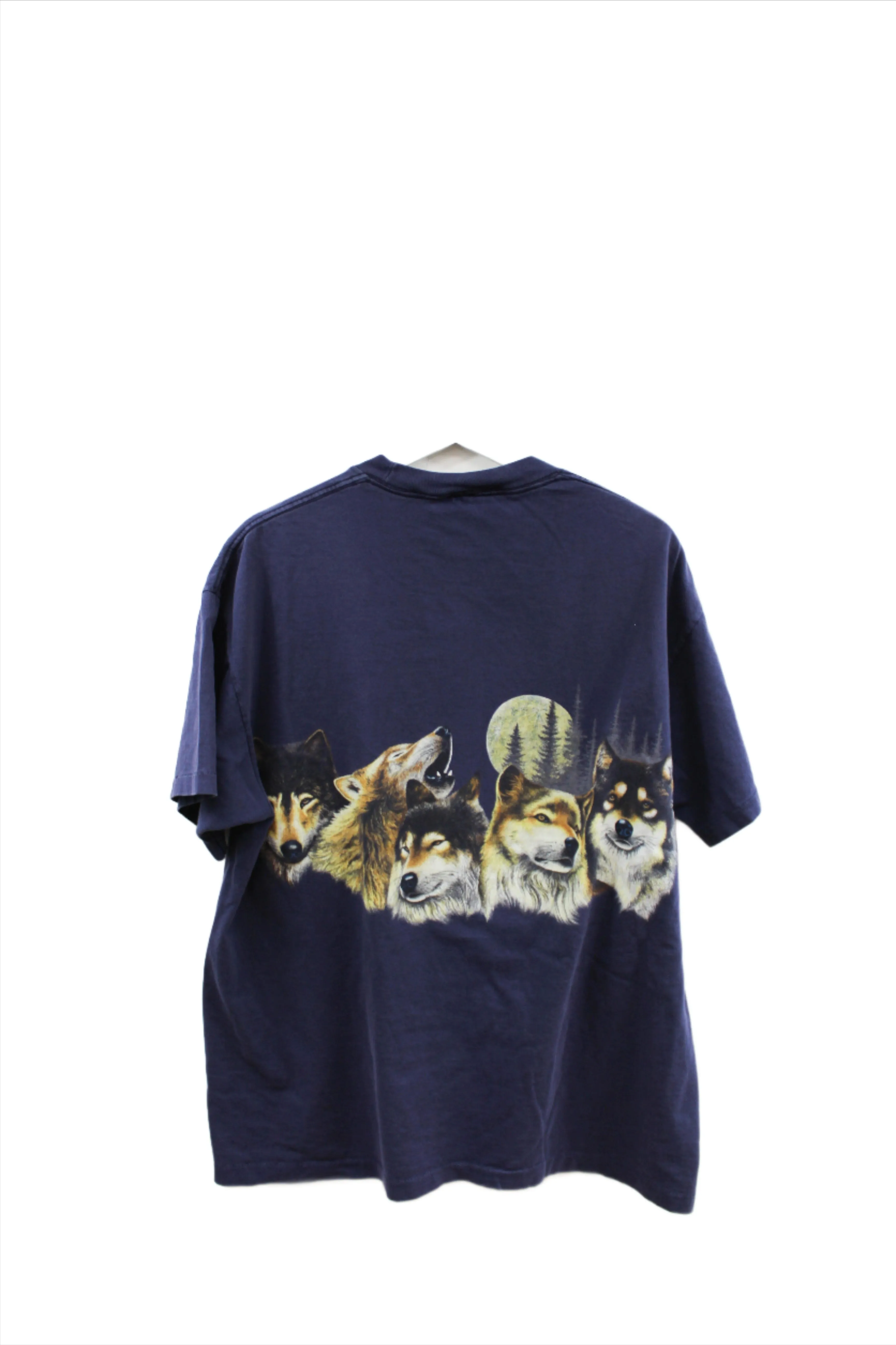 X - Vintage Single Stitch Brown Wolfpack & Moon Anvil Tag Tee sold by HG Vintage product image thumbnail 4